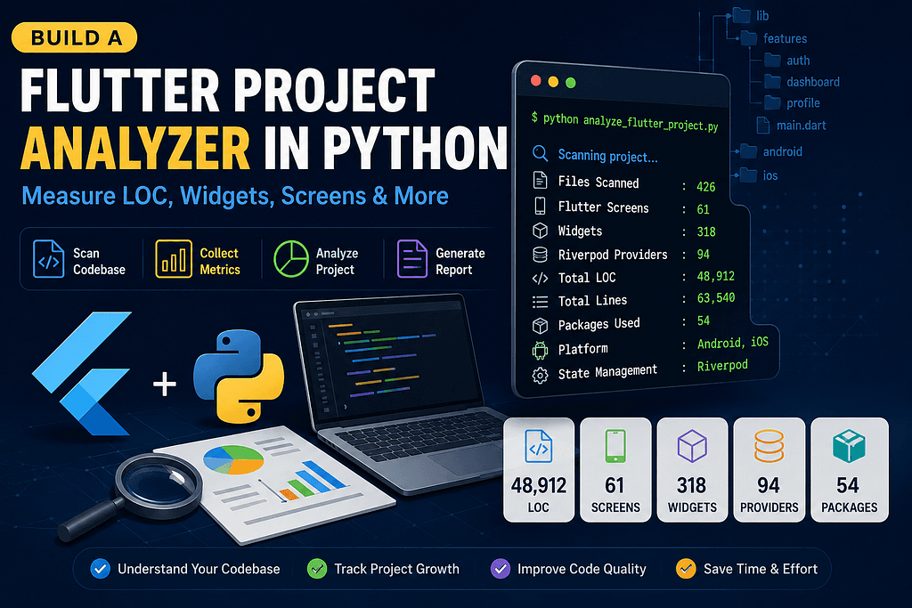 Build a Flutter Project Analyser in Python: Measure LOC, Widgets, Screens &amp; More